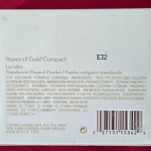 BRAND NEW, ESTE'E LAUDER, WAVES OF GOLD COMPACT LUCIDITY!!! - Picture 7 of 7